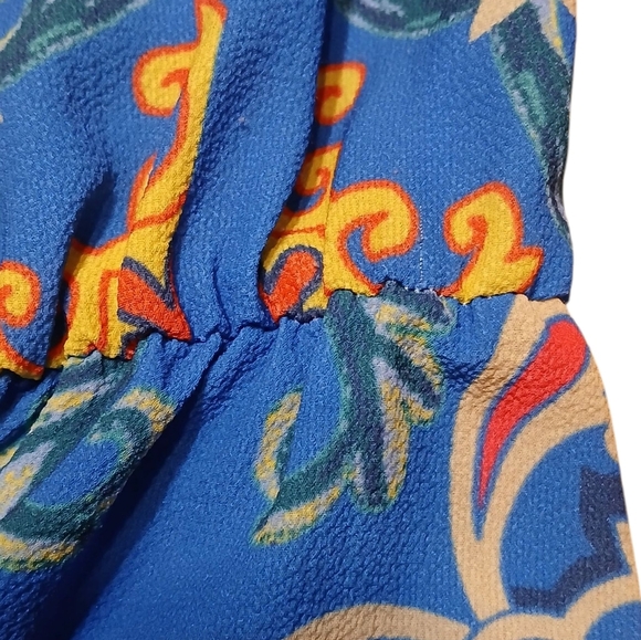 Flying Tomato Blue Pink Flutter Sleeve Maxi Dress - Picture 7 of 7